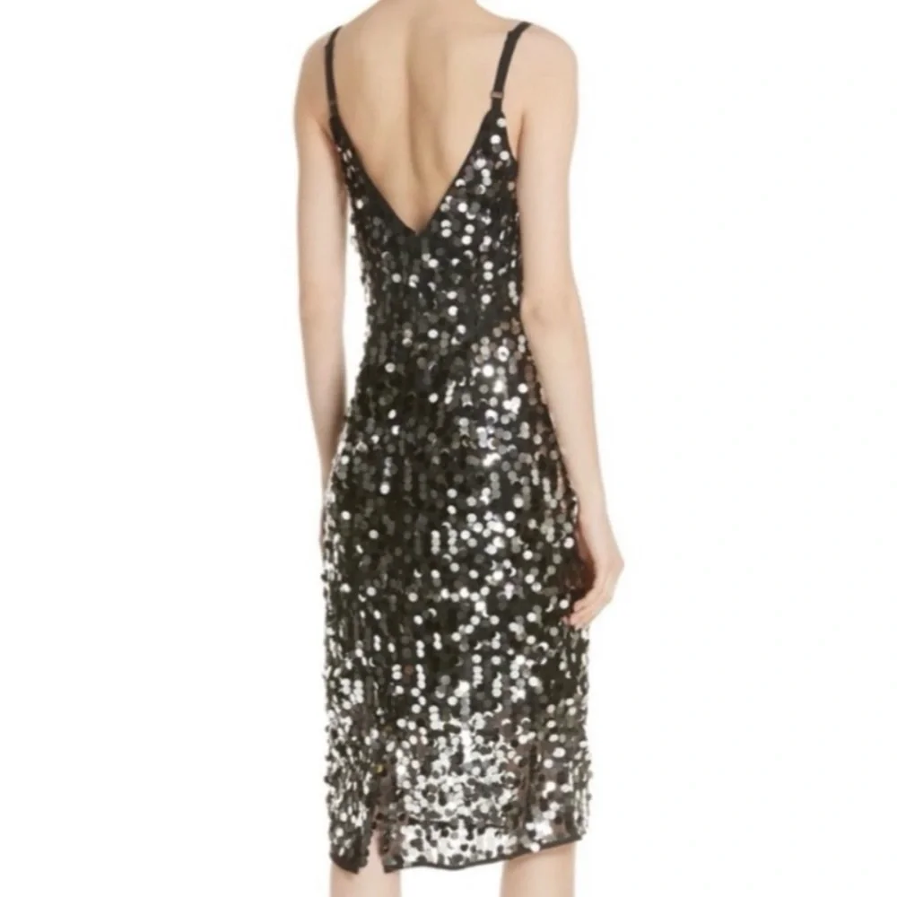 🖤🩶 NWT Milly  Sequin Jessie Dress - Picture 2 of 10